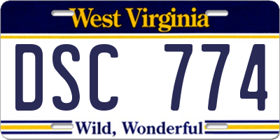 WV license plate DSC774