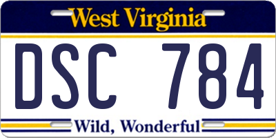 WV license plate DSC784