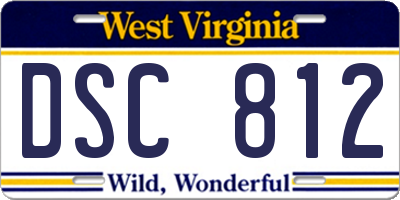 WV license plate DSC812