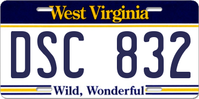 WV license plate DSC832