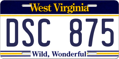 WV license plate DSC875