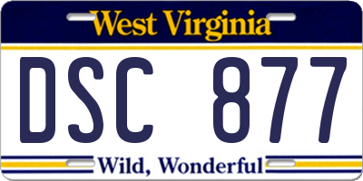 WV license plate DSC877