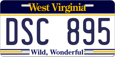 WV license plate DSC895