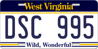 WV license plate DSC995