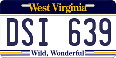 WV license plate DSI639