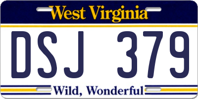 WV license plate DSJ379