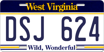 WV license plate DSJ624