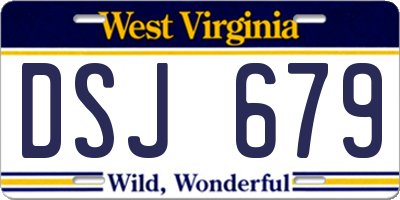 WV license plate DSJ679