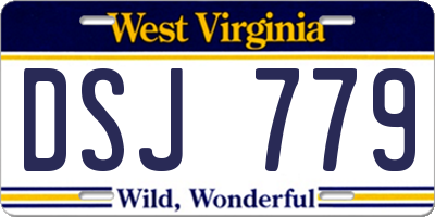 WV license plate DSJ779