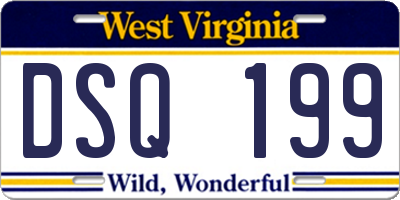 WV license plate DSQ199