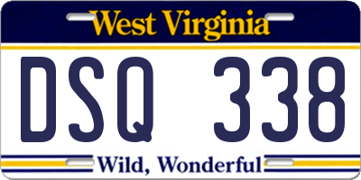 WV license plate DSQ338