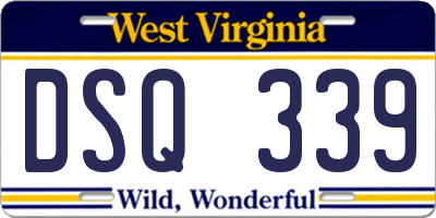 WV license plate DSQ339