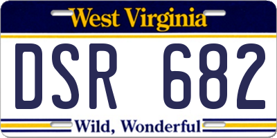 WV license plate DSR682