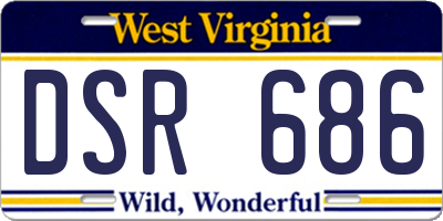 WV license plate DSR686