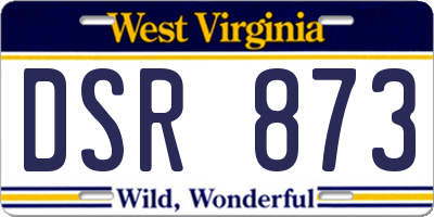 WV license plate DSR873