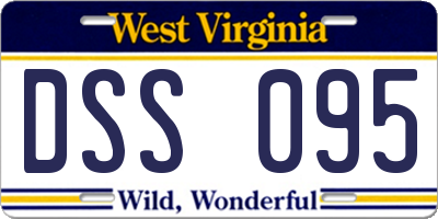 WV license plate DSS095