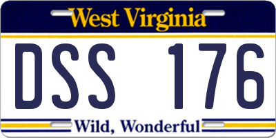 WV license plate DSS176