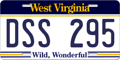 WV license plate DSS295