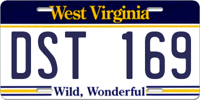 WV license plate DST169
