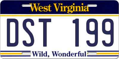 WV license plate DST199