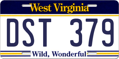WV license plate DST379