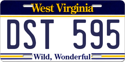 WV license plate DST595