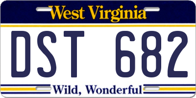 WV license plate DST682