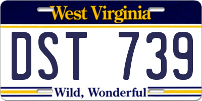 WV license plate DST739
