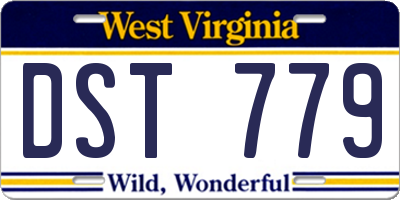 WV license plate DST779