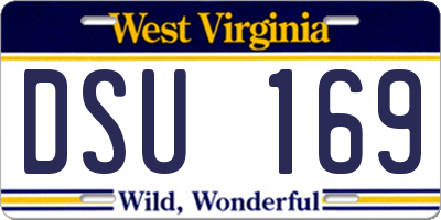 WV license plate DSU169