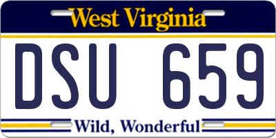 WV license plate DSU659