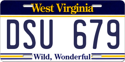 WV license plate DSU679