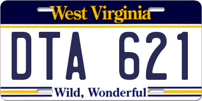 WV license plate DTA621