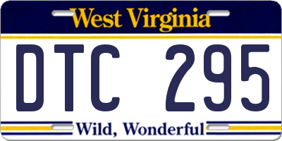 WV license plate DTC295