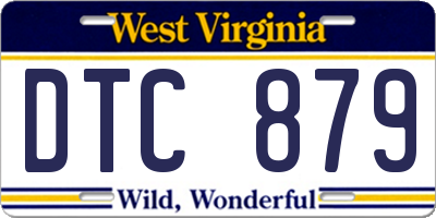 WV license plate DTC879