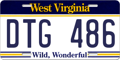 WV license plate DTG486