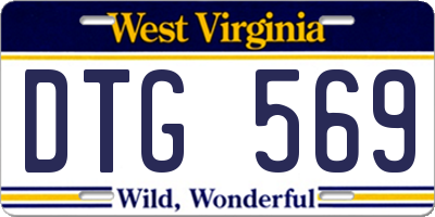 WV license plate DTG569