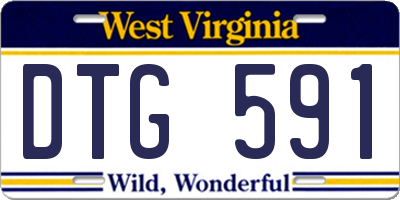 WV license plate DTG591