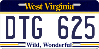 WV license plate DTG625