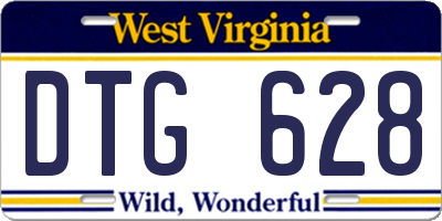 WV license plate DTG628