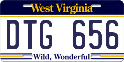 WV license plate DTG656