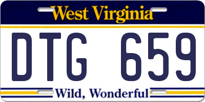 WV license plate DTG659
