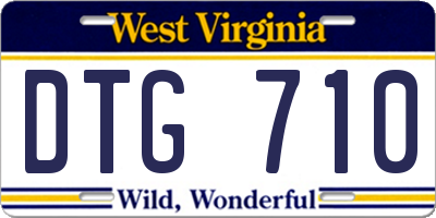WV license plate DTG710