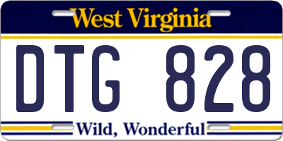 WV license plate DTG828