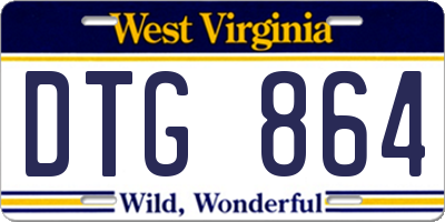 WV license plate DTG864