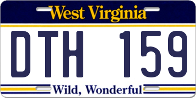 WV license plate DTH159