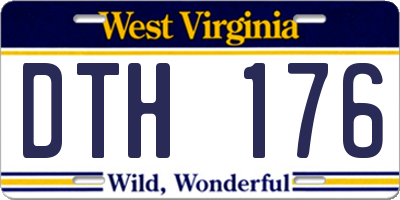 WV license plate DTH176