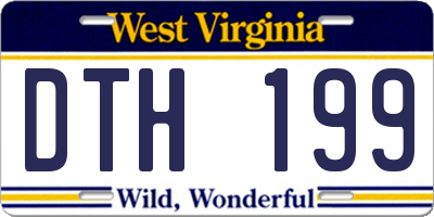 WV license plate DTH199