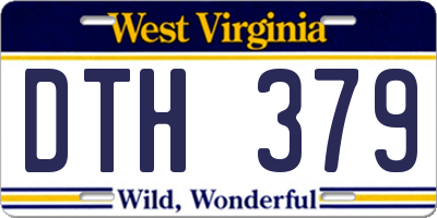WV license plate DTH379