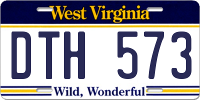 WV license plate DTH573